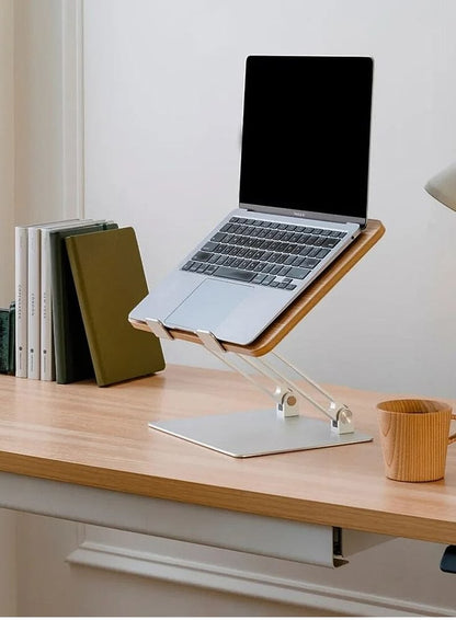Premium Foldable Adjustable Aluminum Laptop Stand | Portable Ergonomic Notebook Holder for 10–17 Inch Laptops