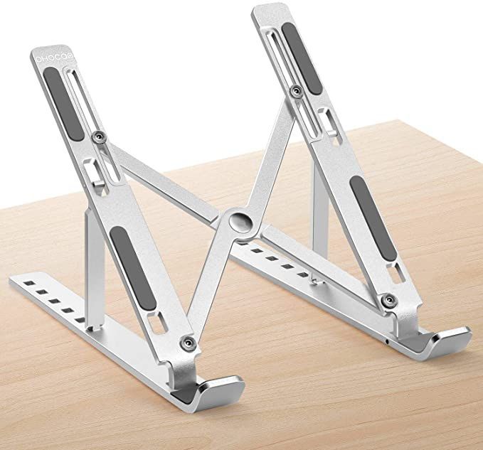 Premium Foldable Adjustable Aluminum Laptop Stand | Portable Ergonomic Notebook Holder for 10–17 Inch Laptops