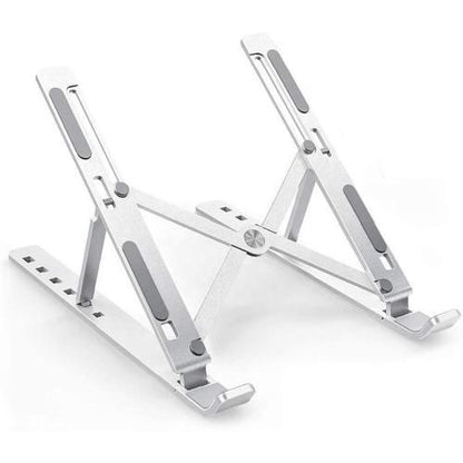 Premium Foldable Adjustable Aluminum Laptop Stand | Portable Ergonomic Notebook Holder for 10–17 Inch Laptops