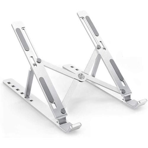 Premium Foldable Adjustable Aluminum Laptop Stand | Portable Ergonomic Notebook Holder for 10–17 Inch Laptops